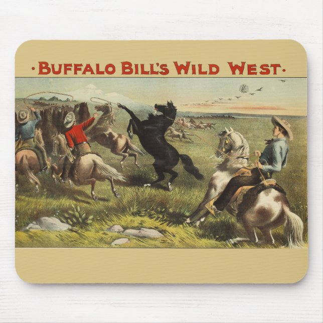 Buffalo Bill's Wild West Horses Mouse Mat (Front)