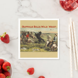 Buffalo Bill's Wild West Horses Napkin