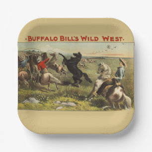 Buffalo Bill's Wild West Horses Paper Plate