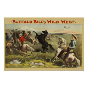 Buffalo Bill's Wild West Horses Poster