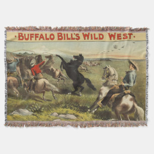 Buffalo Bill's Wild West Horses Throw Blanket