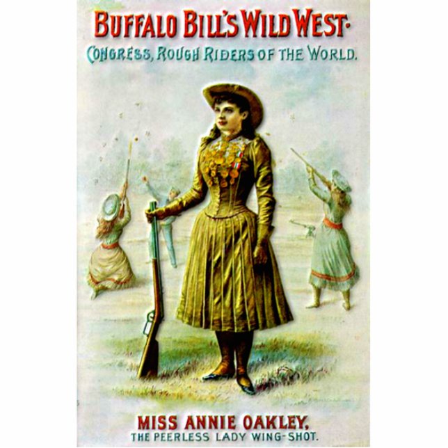 Buffalo Bill's Wild West Poster Annie Oakley Standing Photo Sculpture (Front)