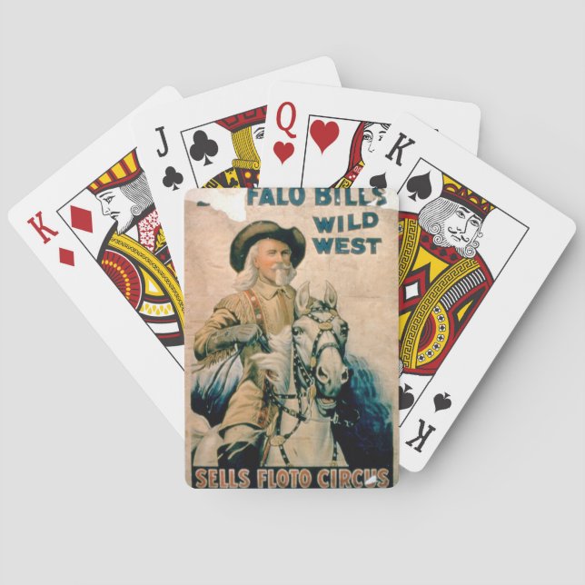 'Buffalo Bill's Wild West', Sells Floto Circus (co Playing Cards (Back)