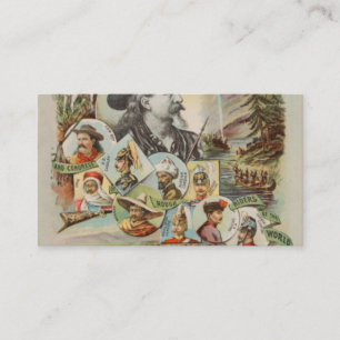 Buffalo Bills Wild West Show 1893 Vintage Ad Business Card