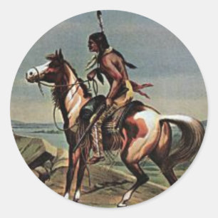 Buffalo Bills Wild West Show Classic Round Sticker