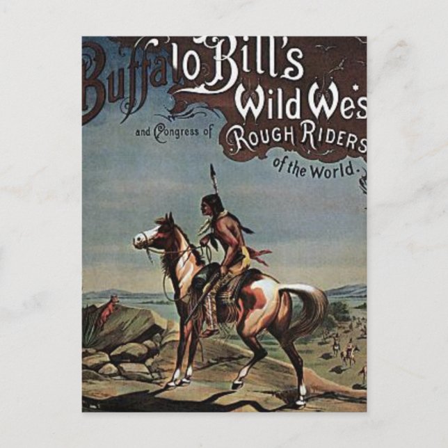Buffalo Bills Wild West Show Postcard (Front)