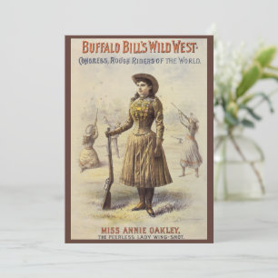 Buffalo Bill's Wild West Show with Annie Oakley Invitation