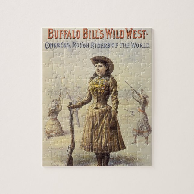 Buffalo Bill's Wild West Show with Annie Oakley Jigsaw Puzzle (Vertical)