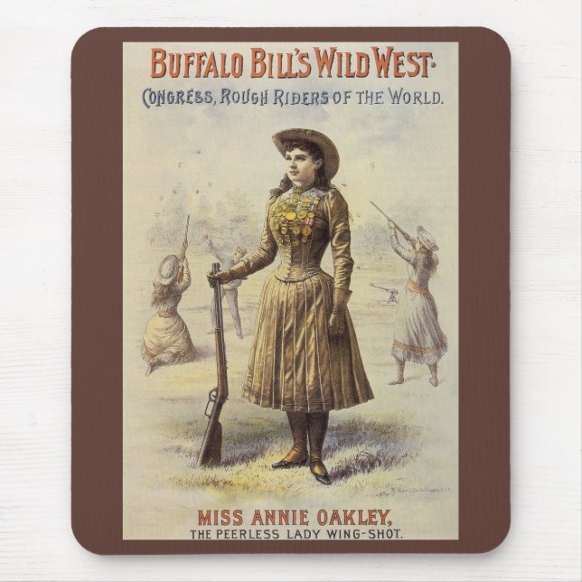 Buffalo Bill's Wild West Show with Annie Oakley Mouse Mat (Front)