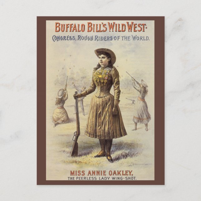 Buffalo Bill's Wild West Show with Annie Oakley Postcard (Front)