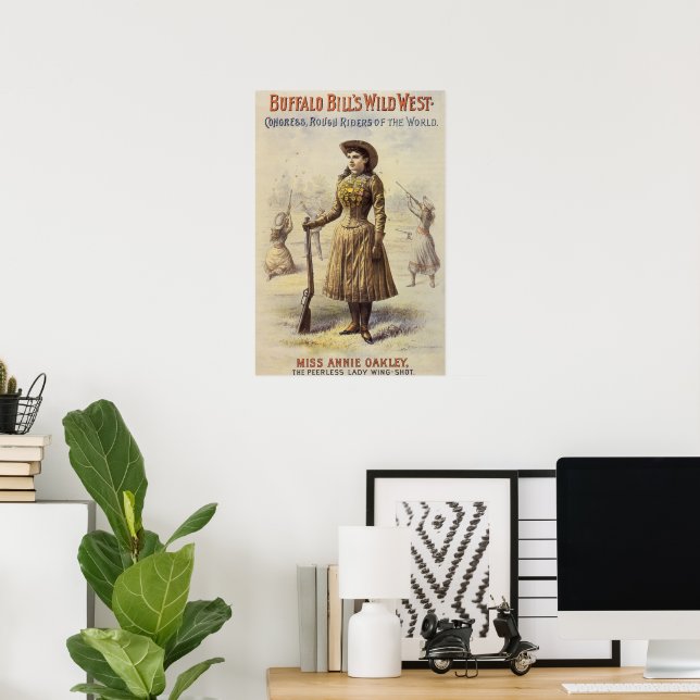 Buffalo Bill's Wild West Show with Annie Oakley Poster (Home Office)