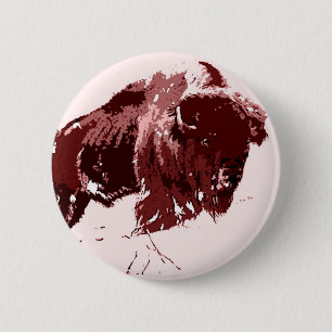 Buffalo - Bison 6 Cm Round Badge
