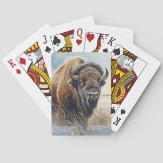 Buffalo Bison Animal Wildlife Wilderness Colourful Playing Cards