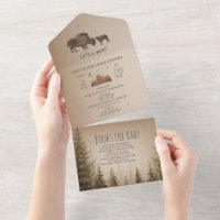 Buffalo Bison Evergreen Book Request Baby Shower
