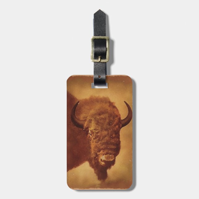 Buffalo / Bison Luggage Tag (Front Vertical)