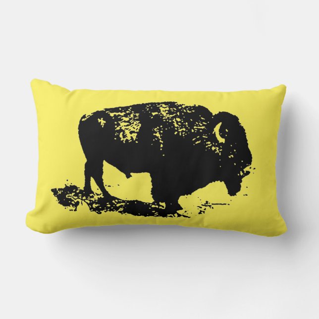 Buffalo Bison Lumbar Cushion (Front)