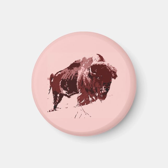 Buffalo - Bison Magnet (Front)