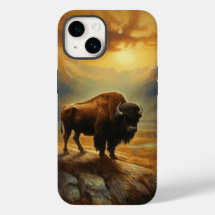 Buffalo Bison Sunset Silhouette Case-Mate iPhone 14 Case