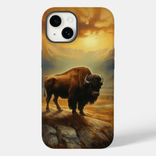 Buffalo Bison Sunset Silhouette Case-Mate iPhone 14 Case