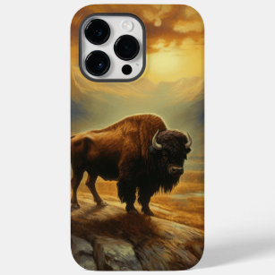 Buffalo Bison Sunset Silhouette Case-Mate iPhone 14 Pro Max Case
