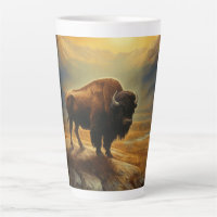 Buffalo Bison Sunset Silhouette