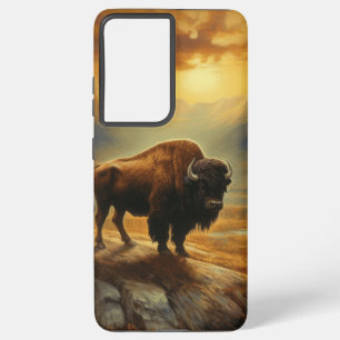 Buffalo Bison Sunset Silhouette  Samsung Galaxy Case