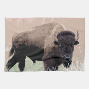 Buffalo / Bison Tea Towel
