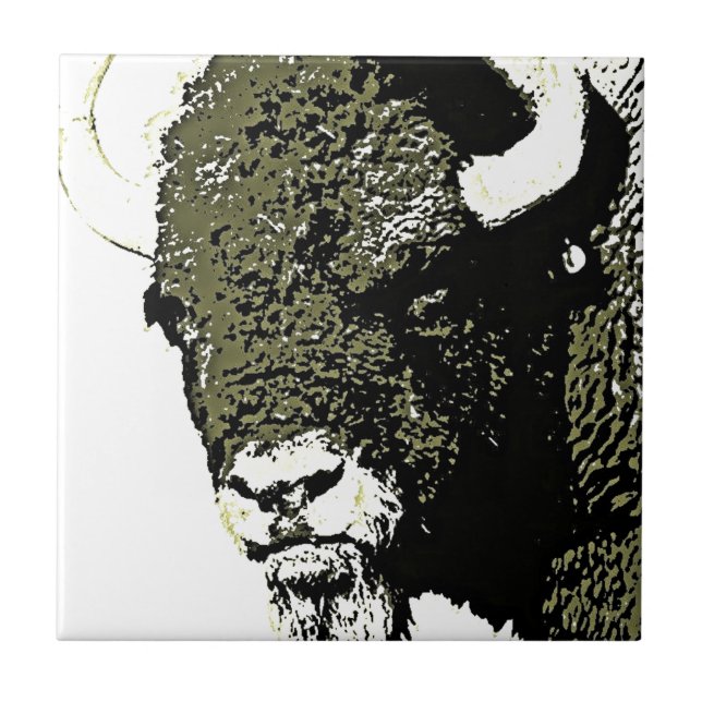 Buffalo - Bison Tile (Front)