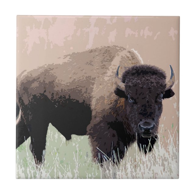 Buffalo / Bison Tile (Front)