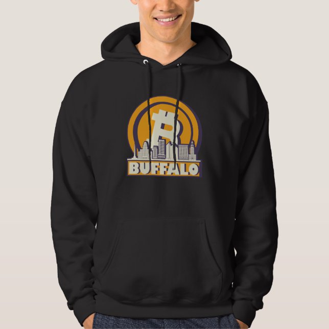 Buffalo Bitcoin Maximalist  Bitcoin Buffalo Skylin Hoodie (Front)