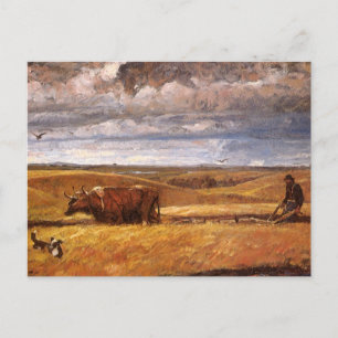Buffalo Bones Ploughed Under by Harvey Thomas Dunn Postcard