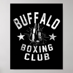 Buffalo Boxing Club - Vintage Distressed Boxer  Poster