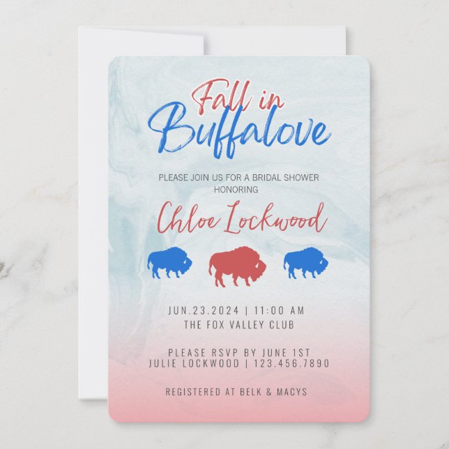 Buffalo Bridal Shower Invite (Front)