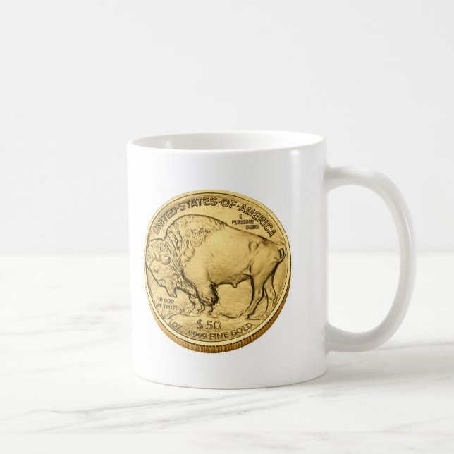 Buffalo Bullion Gold Coin Coffee Mug (Right)