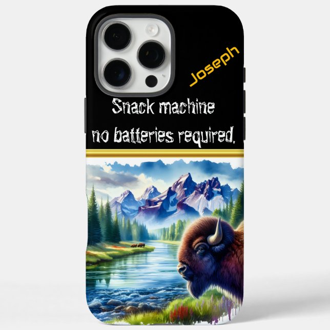 Buffalo by a Tranquil River at Dusk Case-Mate iPhone Case (Back)