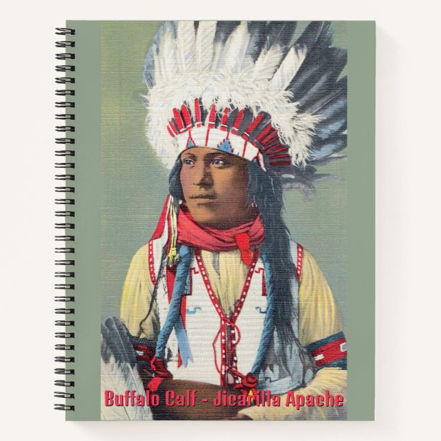 Buffalo Calf Native American Notebook (Front)