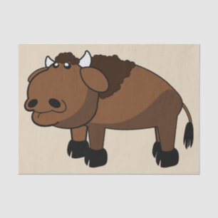 buffalo cartoon tissue paper