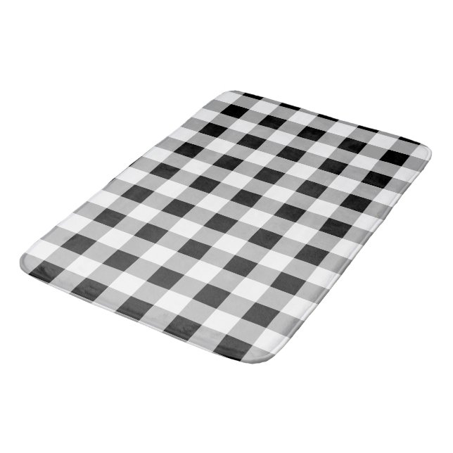 Buffalo Check Bath Mat (Angled)