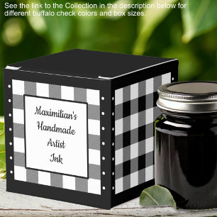 Buffalo Check - Black and White Classic Favour Box