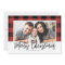 Buffalo Check Christmas Photo Card