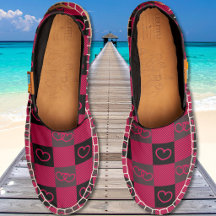 Buffalo Check Hearts - Red Black Grey