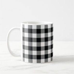 Buffalo Check Pattern Black Check Coffee Mug