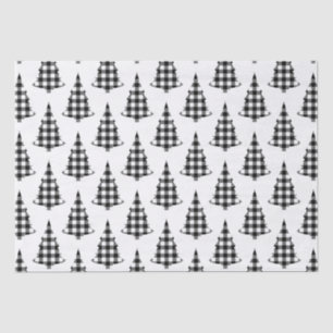 Buffalo Check Pine Trees Rustic Tissue Paper