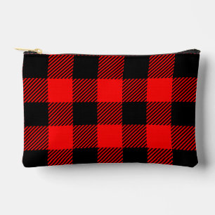 Buffalo Check Red and Black Lumberjack Plaid Decor Accessory Pouch