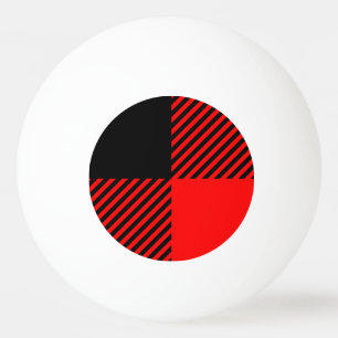 Buffalo Check Red and Black Lumberjack Plaid Decor Ping Pong Ball