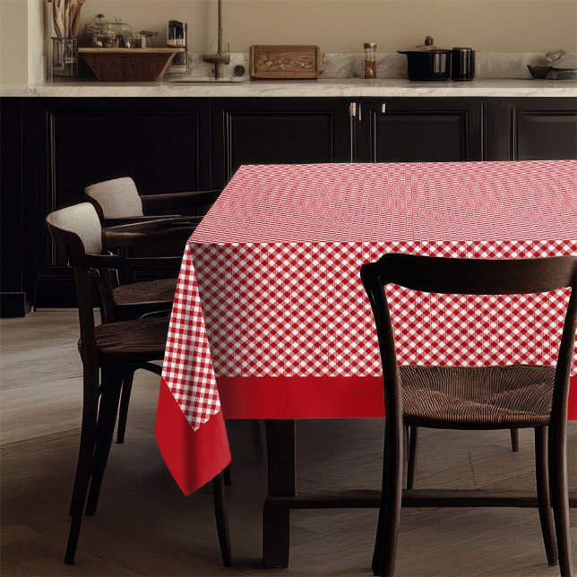 Buffalo Check Tablecloth Cosy Red White Dining (Buffalo Check Tablecloth Cozy Red White Dining)