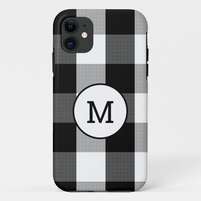 Buffalo Check with monogram Case-Mate iPhone Case (Back)