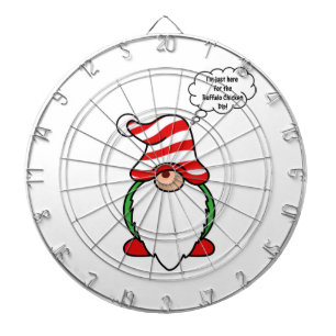 Buffalo Chicken Dip Christmas Gnome Dartboard