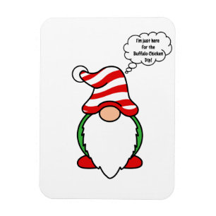 Buffalo chicken dip gnome magnet