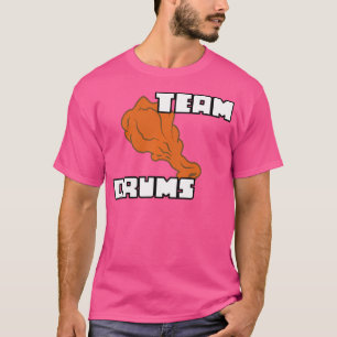 Buffalo Chicken Wing Team Flats And Drums T-Shirt